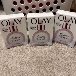 OLAY Super Serum Set with Pink and Black Accents